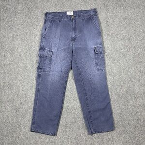 Tyndale FR Pants Mens 35 Blue Cargo Fire Flame Resistant FRMC Arc Cat 2 Work